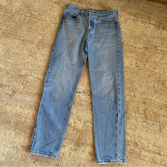 Levi's Denim - Levi’s Wedgie Button Fly Straight Leg Jeans High Waist 100% Cotton Medium Wash